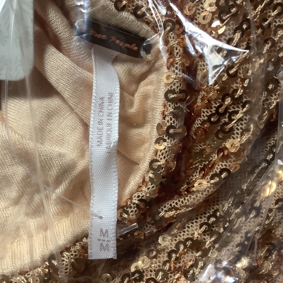 Free People Nwt Sequin Crop Top gypsy goddess date night - Picture 7 of 9